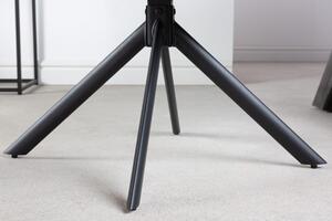 Jídelní židle PAPILLON antracitová strukturovaná látka otočná skladem