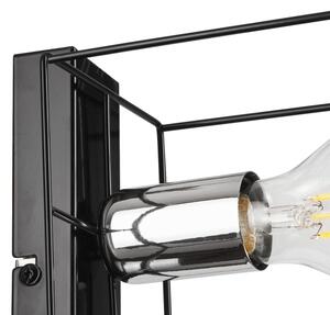 Nástěnné svítidlo MIKA 1xE27/60W/230V černá/chrom
