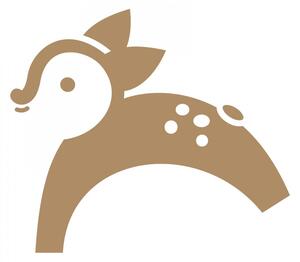 Koloušek - Dětské samolepky na zeď lesní zvířátka červená