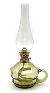 Petrolejová lampa KLÁRA 34 cm lesní zelená