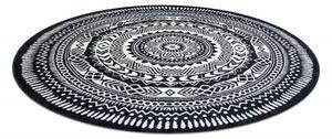 Makro Abra Kulatý koberec FUN Napkin černý Rozměr: průměr 100 cm