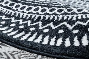 Makro Abra Kulatý koberec FUN Napkin černý Rozměr: průměr 100 cm