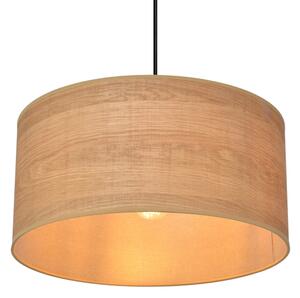 Lustr na lanku ALBA 1xE27/15W/230V pr. 40 cm hnědá/černá