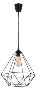 Lustr na lanku DIAMOND 1xE27/60W/230V černá