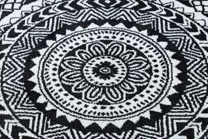 Makro Abra Kulatý koberec FUN Napkin šedý Rozměr: průměr 120 cm