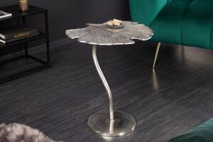 Odkládací stolek GINKGO LEAF 53 CM stříbrný Nábytek | Doplňkový nábytek | Odkládací stolky