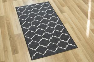 Makro Abra Kusový koberec protiskluzový Clover Tmavě šedý Rozměr: 67x200 cm