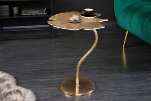 Odkládací stolek GINKGO LEAF 53 CM zlatý Nábytek | Doplňkový nábytek | Odkládací stolky