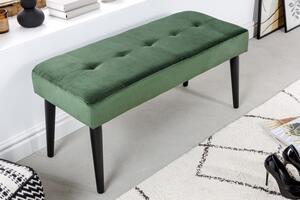 Lavice BOUTIQUE 95 CM tmavě zelená samet Nábytek | Doplňkový nábytek | Pokojové lavice