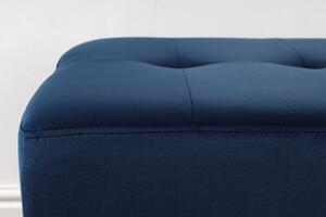 Lavice BOUTIQUE 95 CM tmavě modrá samet Nábytek | Doplňkový nábytek | Pokojové lavice