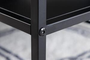 Televizní stolek DURA STEEL 120 CM černý kov Nábytek | Obývací pokoj | Televizní stolky