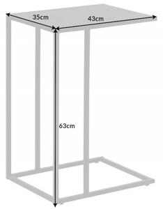 Odkládací stolek SLIM LINE 45 CM vzhled černý jasan Nábytek | Doplňkový nábytek | Odkládací stolky