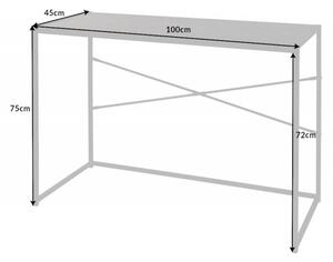 Psací stůl SLIM LINE 100 CM vzhled černý jasan Nábytek | Kancelářský nábytek | Stoly