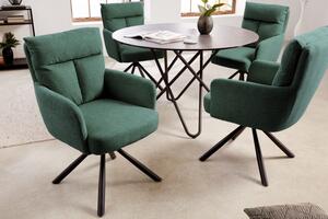 Židlo-křeslo BIG GEORGE II tmavě zelené otočné Nábytek | Jídelní prostory | Jídelní židle | Všechny jídelní židle