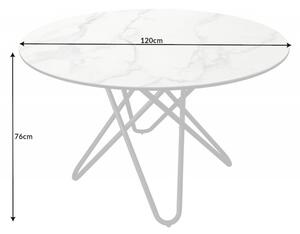 Kulatý jídelní stůl CIRCULAR WHITE 120 CM Nábytek | Jídelní prostory | Jídelní stoly | Všechny jídelní stoly