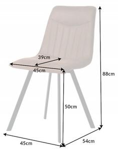 Jídelní židle ASTON vintage hnědá mikrovlákno Nábytek | Jídelní prostory | Jídelní židle | Všechny jídelní židle