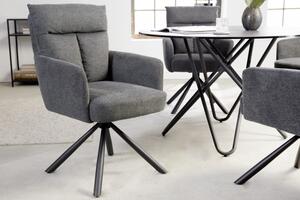 Židlo-křeslo BIG GEORGE II tmavě šedé otočné Nábytek | Jídelní prostory | Jídelní židle | Všechny jídelní židle