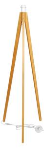 Stojací lampa HELEN 1xE27/15W/230V krémová/zlatá/dub