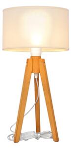 Stolní lampa ALBA 1xE27/15W/230V krémová/dub