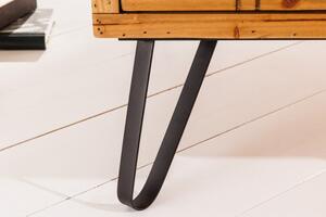Přírodní dřevěný konferenční stolek Seven Seas 100 cm