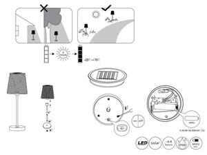 Globo 36629 - LED Solární svítidlo SOLAR LED/0,06W/3V IP44
