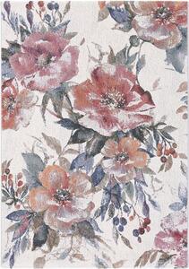 Moderní kusový koberec Ragolle Argentum 63720 6626 Květy krémový vícebarevný Rozměr: 133x195 cm