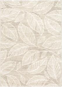 Moderní kusový koberec Ragolle Argentum 63687 7565 Listy rostlin béžový Rozměr: 80x150 cm