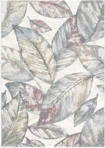 Moderní kusový koberec Ragolle Argentum 63689 3747 Listy rostlin béžový krémový vícebarevný Rozměr: 133x195 cm