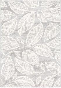 Moderní kusový koberec Ragolle Argentum 63687 7969 Listí šedý Rozměr: 80x150 cm