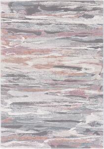 Moderní kusový koberec Ragolle Argentum 63742 3747 Abstraktní růžový šedý Rozměr: 240x330 cm
