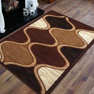 Makro Abra Kusový koberec BCF Alfa 04N hnědý Rozměr: 60x100 cm