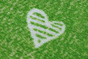 Balta Dětský kusový koberec HEARTS Srdíčka Zelený Rozměr: 250x350 cm