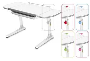 Dětský rostoucí stůl Mayer PROFI 3 32W3 58 TW – 5 barev, deska bílá, 116×57–75×66