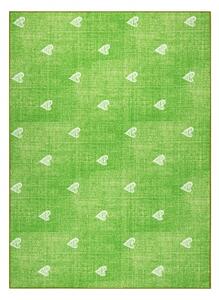 Balta Dětský kusový koberec HEARTS Srdíčka Zelený Rozměr: 200x200 cm
