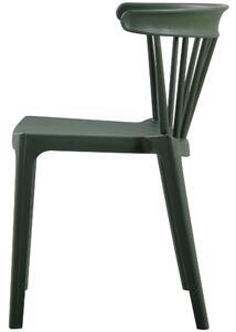 Barová stolička BLISS plastová armádně zelená WOOOD