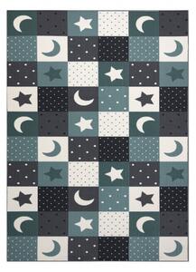 Balta Dětský kusový koberec STARS Hvězdy Modrý Šedý Rozměr: 150x200 cm