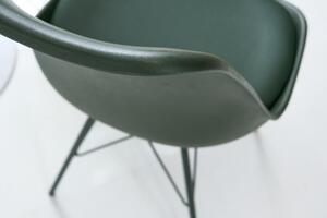 Jídelní židle SCANDINAVIA RETRO tmavě zelená skladem
