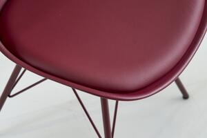 Jídelní židle SCANDINAVIA RETRO vínová skladem