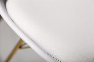Jídelní židle SCANDINAVIA RETRO bílá / zlatá skladem