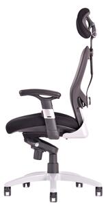 Ergonomická kancelářská židle na kolečkách Office Pro SATURN – s područkami, více barev NET vínová
