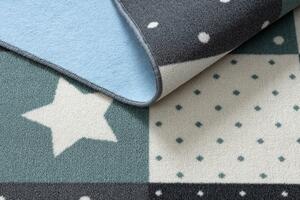 Balta Dětský kusový koberec STARS Hvězdy Modrý Šedý Rozměr: 300x300 cm