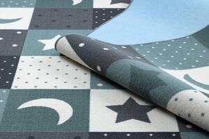 Balta Dětský kusový koberec STARS Hvězdy Modrý Šedý Rozměr: 100x250 cm