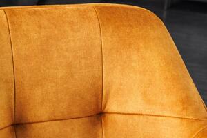 Jídelní židle LOFT II tmavě žlutá samet otočná Nábytek | Jídelní prostory | Jídelní židle | Všechny jídelní židle