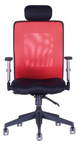 Kancelářská židle na kolečkách Office Pro CALYPSO XL SP4 – s područkami a podhlavníkem Antracit 1211