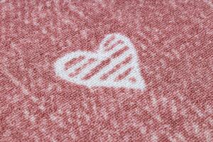 Balta Dětský kusový koberec HEARTS Srdíčka Růžový Rozměr: 300x450 cm