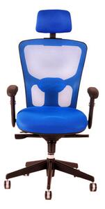 Kancelářská židle na kolečkách Office Pro DIKE SP – s područkami a opěrkou hlavy Antracit DK 15