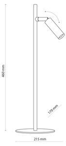 LED Stolní lampa LAGOS 1xG9/6W/230V 4000K bílá