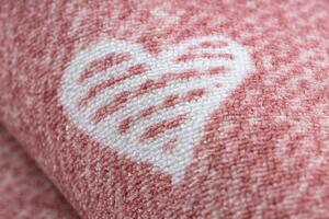 Balta Dětský kusový koberec HEARTS Srdíčka Růžový Rozměr: 100x150 cm