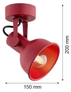 Argon 8298 - Bodové svítidlo LENORA 1xE14/7W/230V červená