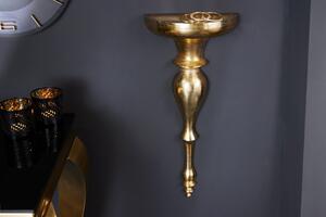 Nástěnný barokní držák SCALA 60 CM zlatý skladem